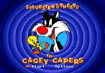 Sylvester & Tweety in Cagey Capers (USA) screen shot title